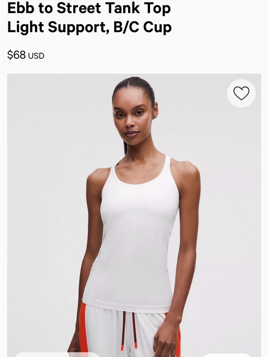 lululemon athletica Tops - lululemon athletica White Ebb to Street Tank Top